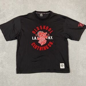 Old Skool Urban Wear Fire Dept LA NY‎ T Shirt Black Size XL